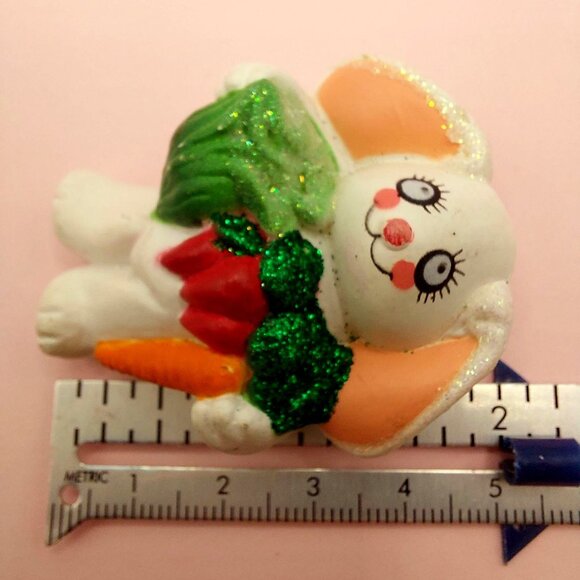 Vintage Easter Bunny Brooch Pins Set Of 3 By Easter Unlimited Inc. Spring - Picture 5 of 8